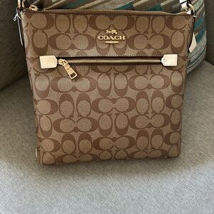Coach Brown Signature Crossbody Bag